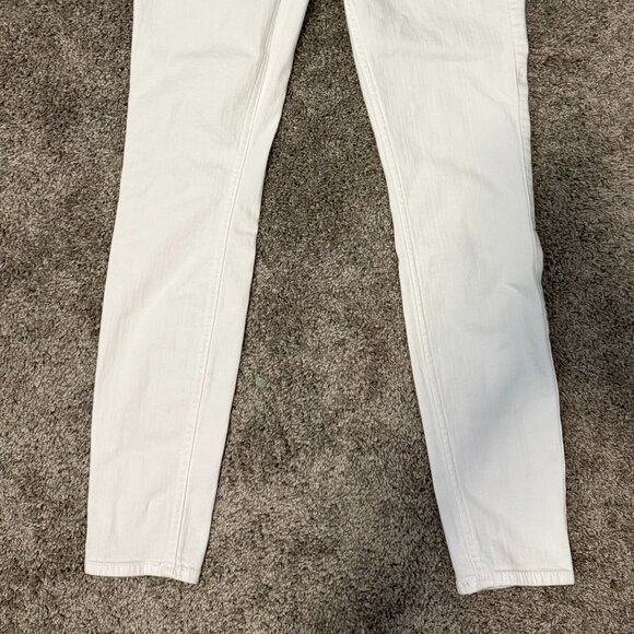 NWT 7 For All Mankind White Skinny Jeans Button Fly Size 26 Ankle Length - Picture 6 of 6
